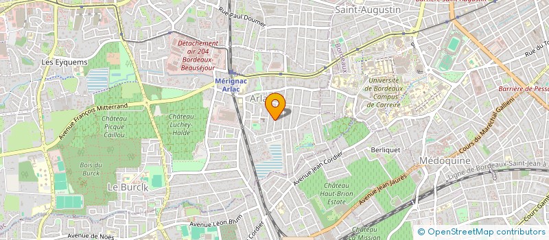 localisation de l'entreprise MADAME MARTINE VIC  MERIGNAC