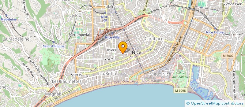 localisation de l'entreprise MADAME MARTINE VIDEAU à NICE