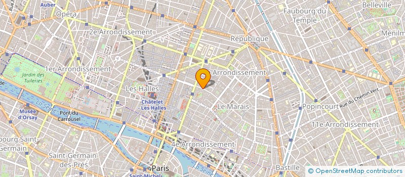 localisation de l'entreprise MADAME MARTINE VIGUIER  PARIS