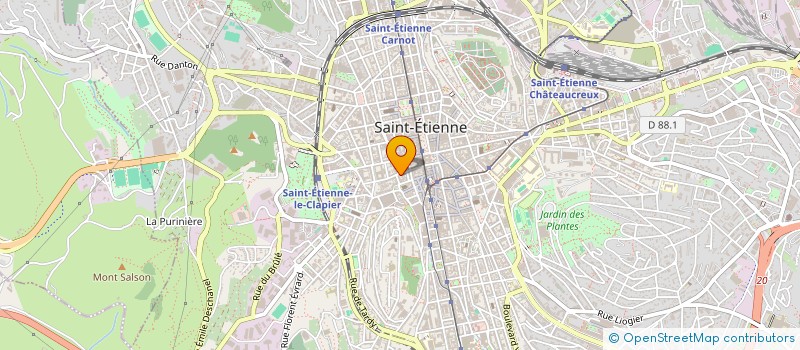 localisation de l'entreprise MADAME MARTINE VINCENT à SAINT-ETIENNE