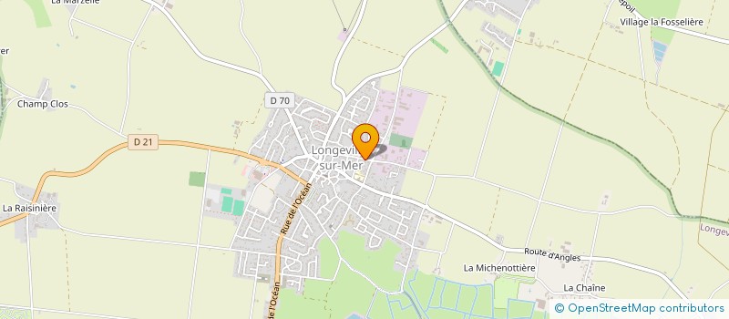 localisation de l'entreprise MADAME MARTINE VINCENT  LONGEVILLE-SUR-MER