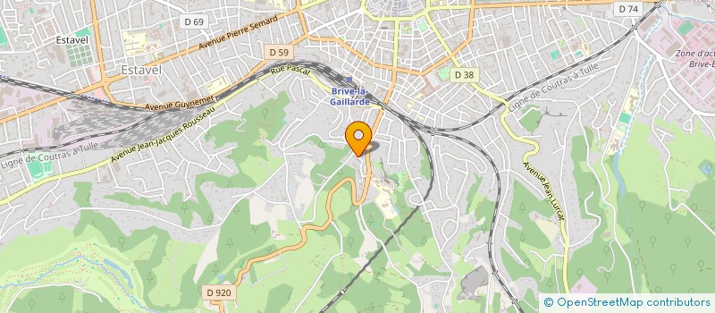 localisation de l'entreprise MADAME MARTINE VITAUD à BRIVE-LA-GAILLARDE