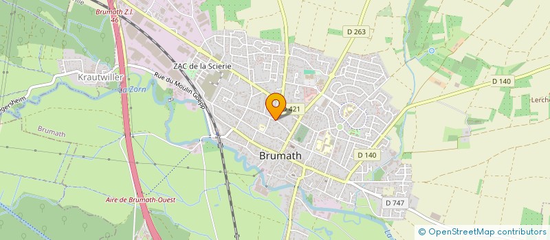 localisation de l'entreprise MADAME MARTINE WALKE  BRUMATH