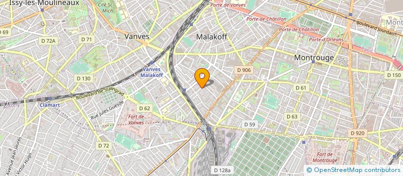 localisation de l'entreprise MADAME MARTINE WANDRIESSE  MALAKOFF