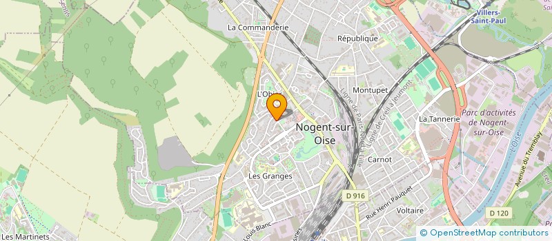 localisation de l'entreprise MADAME MARTINE YANG  NOGENT-SUR-OISE