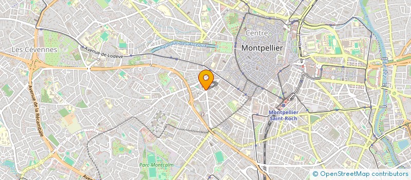 localisation de l'entreprise MADAME MARTINEZ ZIARA à MONTPELLIER
