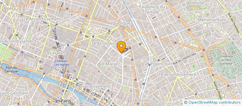 localisation de l'entreprise MADAME MARTINS FERREIRA à PARIS