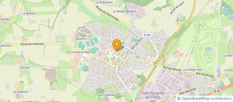 localisation de l'entreprise MADAME MARVIN BONFILS  LE RHEU