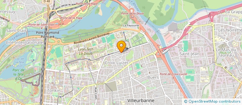 localisation de l'entreprise MADAME MARWA BOURTAL ZARAT  VILLEURBANNE