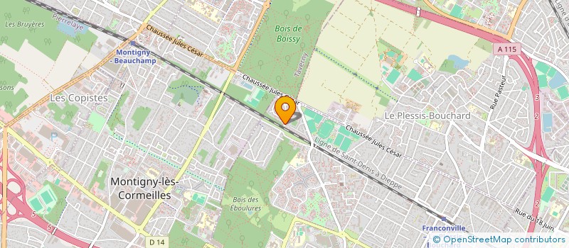 localisation de l'entreprise MADAME MARWA HADJ AHMED  FRANCONVILLE