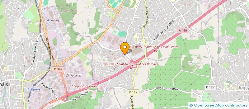 localisation de l'entreprise MADAME MARWA KRARTI  SAINT-GENIS-LAVAL