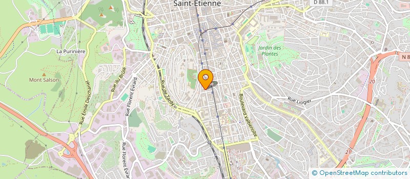 localisation de l'entreprise MADAME MARWA MADIOUNI  SAINT-ETIENNE