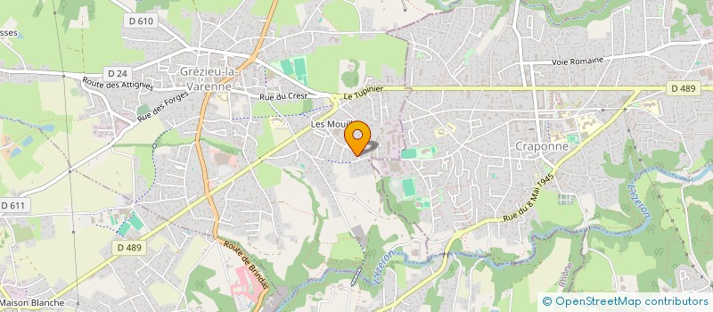 localisation de l'entreprise MADAME MARWA MELLOUKI  GREZIEU-LA-VARENNE