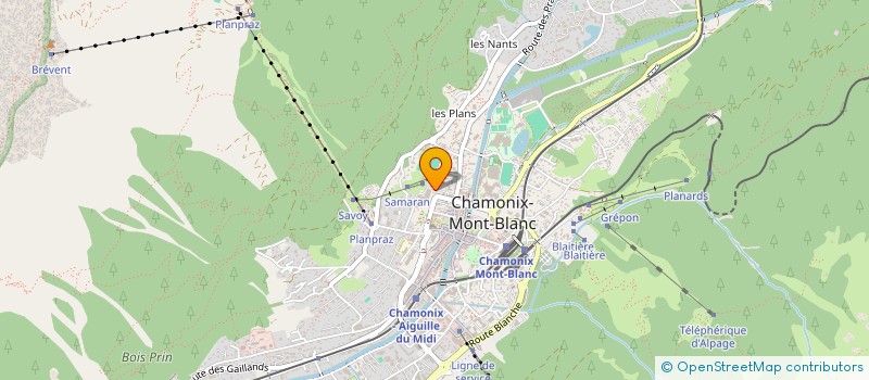 localisation de l'entreprise MADAME MARY ACEVEDO  CHAMONIX-MONT-BLANC
