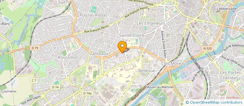 localisation de l'entreprise MADAME MARY-ALEXIANN BOUILLON à LIMOGES