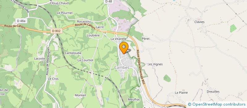 localisation de l'entreprise MADAME MARY ARRIBAT  CAMBES