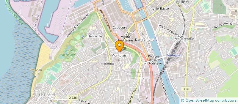 localisation de l'entreprise MADAME MARY CARMEN HURTADO RAMOS  BOULOGNE-SUR-MER