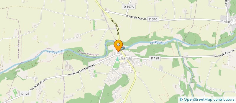 localisation de l'entreprise MADAME MARY CLEMENT  CHAROLS