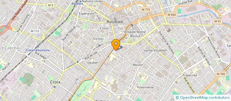 localisation de l'entreprise MADAME MARY COSTEAUX à ROUBAIX