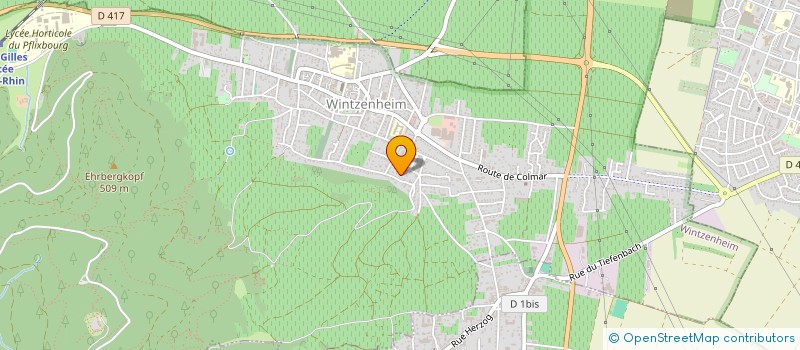 localisation de l'entreprise MADAME MARY DELHOMMEAU  WINTZENHEIM