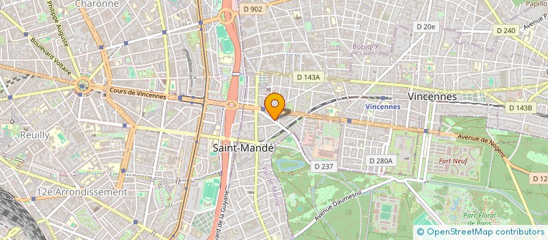 localisation de l'entreprise MADAME MARY DUBOIS à SAINT-MANDE