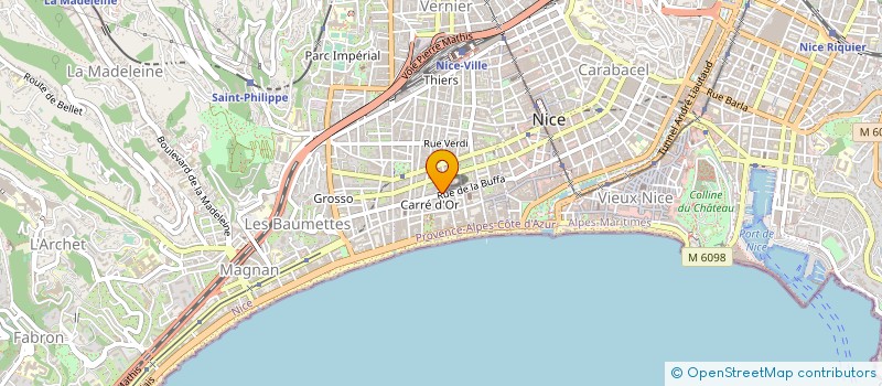 localisation de l'entreprise MADAME MARY HADJEDIE à NICE