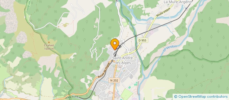 localisation de l'entreprise MADAME MARY HIRD  SAINT-ANDRE-LES-ALPES