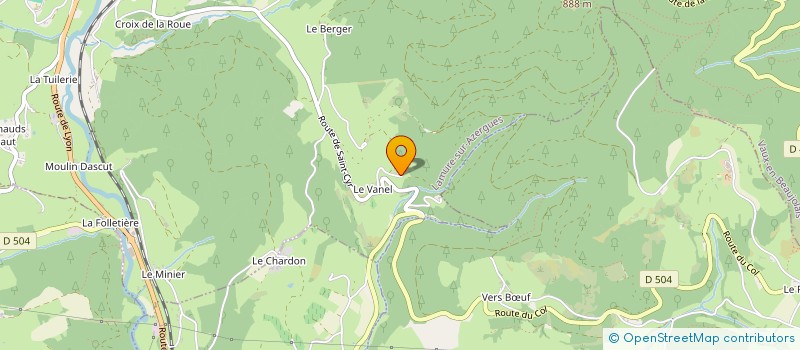 localisation de l'entreprise MADAME MARY JEAN à LAMURE-SUR-AZERGUES