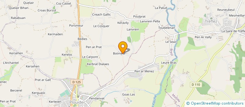 localisation de l'entreprise MADAME MARY JEAN LOUIS à GOULVEN