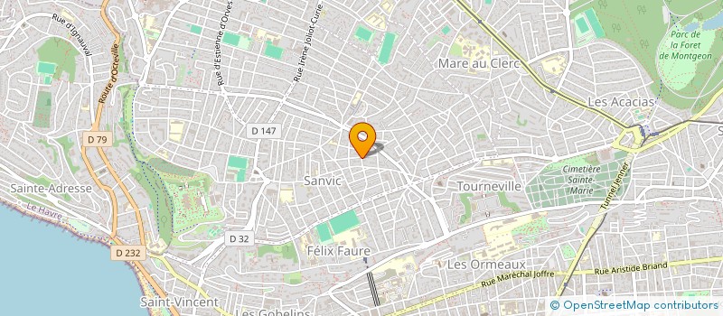 localisation de l'entreprise MADAME MARY LE BOURSER  LE HAVRE