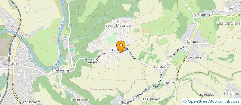 localisation de l'entreprise MADAME MARY-LINE DESCHAMPS  SAINT-MAURICE