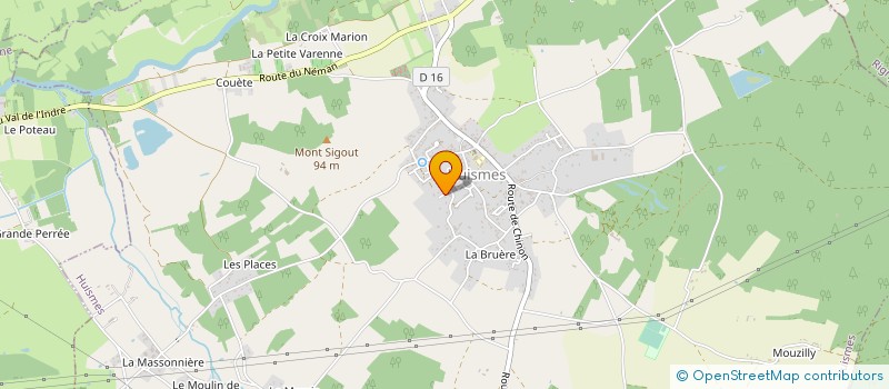 localisation de l'entreprise MADAME MARY-LINE MORICET  HUISMES