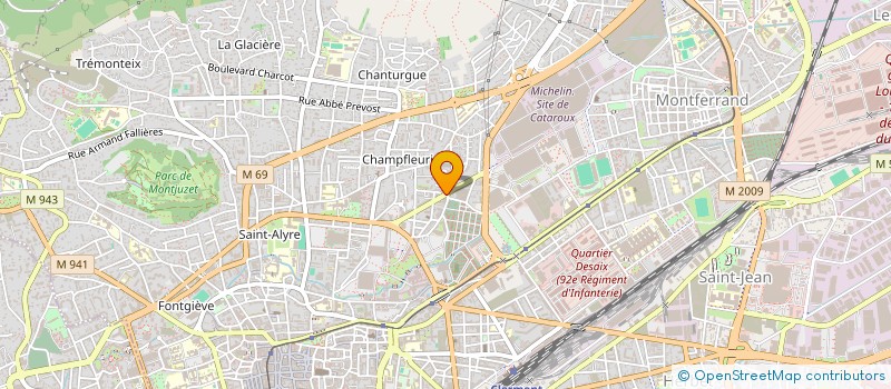 localisation de l'entreprise MADAME MARY LOUIS  CLERMONT FERRAND