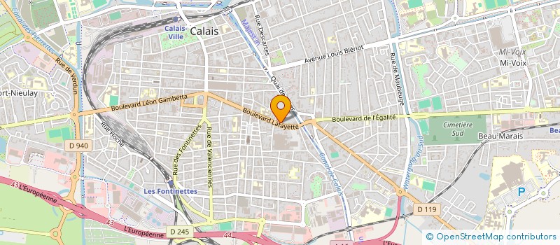 localisation de l'entreprise MADAME MARY LUTIC  CALAIS