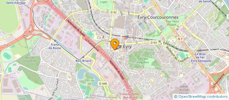 localisation de l'entreprise MADAME MARY MASSAMBA DZAMA  EVRY-COURCOURONNES