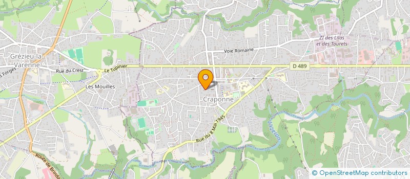 localisation de l'entreprise MADAME MARY MOSSIERE  CRAPONNE