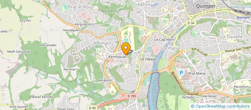 localisation de l'entreprise MADAME MARY NGOZI AGBAHIWE à QUIMPER