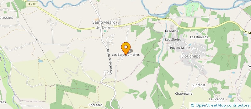 localisation de l'entreprise MADAME MARY ROBICHE  SAINT-MEARD-DE-DRONE