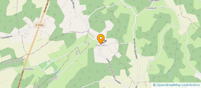 localisation de l'entreprise MADAME MARY-SARAH DUBROCA  BEYRIES