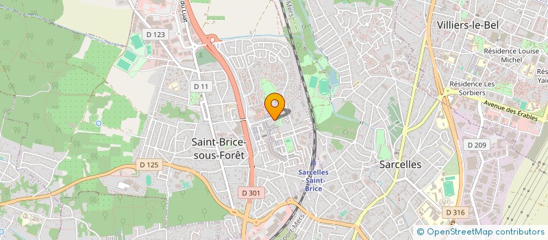 localisation de l'entreprise MADAME MARY SAVARIMOUTTOU  SAINT-BRICE-SOUS-FORET