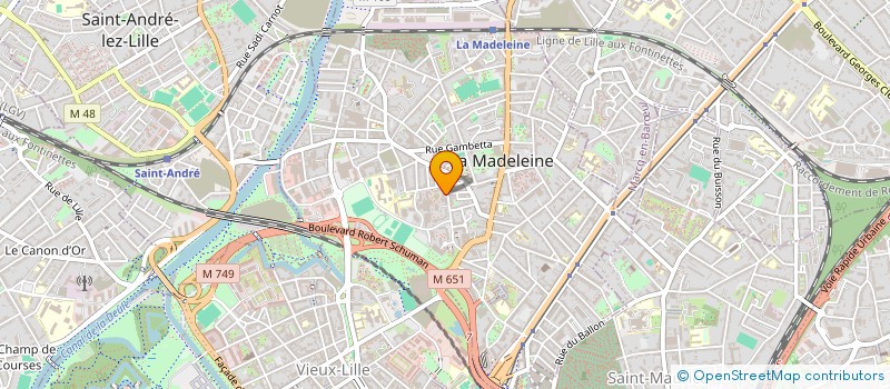 localisation de l'entreprise MADAME MARY STOLL à LA MADELEINE
