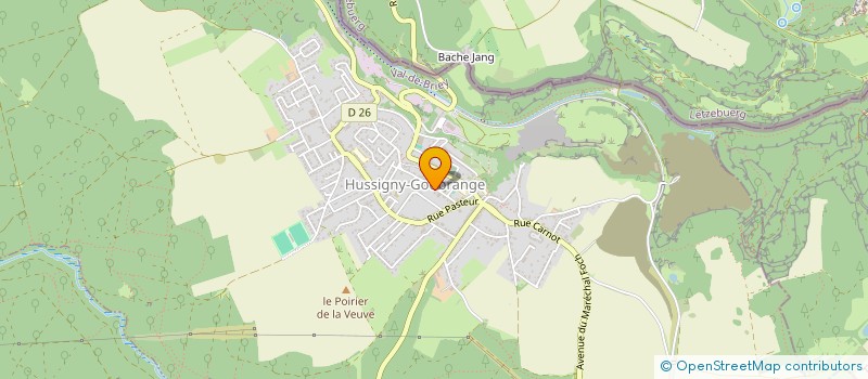 localisation de l'entreprise MADAME MARYAM EL MOTAOUKIL  HUSSIGNY-GODBRANGE