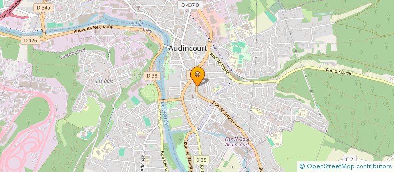 localisation de l'entreprise MADAME MARYAM ESSAJNANI  AUDINCOURT