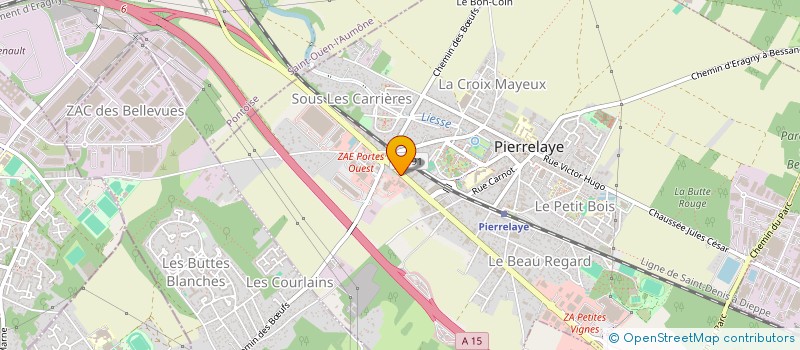 localisation de l'entreprise MADAME MARYAM GAROUJ  PIERRELAYE