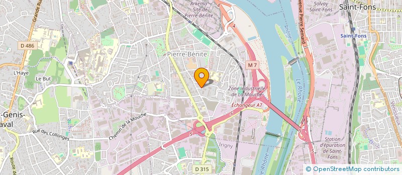 localisation de l'entreprise MADAME MARYAM GHERBIA  OULLINS-PIERRE-BENITE