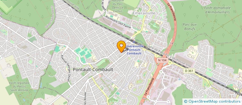 localisation de l'entreprise MADAME MARYAM RAHAMANI à PONTAULT-COMBAULT