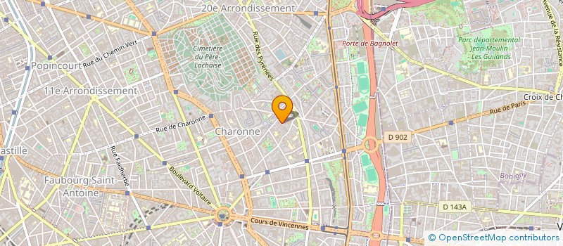 localisation de l'entreprise MADAME MARYAMA BARADJI  PARIS