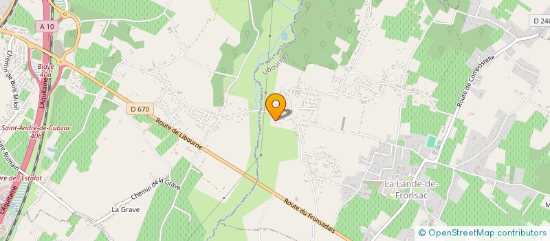 localisation de l'entreprise MADAME MARYAME RHAOUTI  LA LANDE-DE-FRONSAC