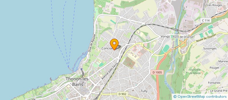 localisation de l'entreprise MADAME MARYANA DURDA à THONON-LES-BAINS