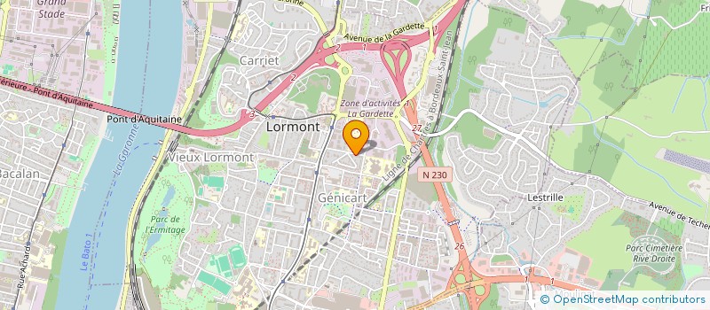 localisation de l'entreprise MADAME MARYANA NICOLAS  LORMONT